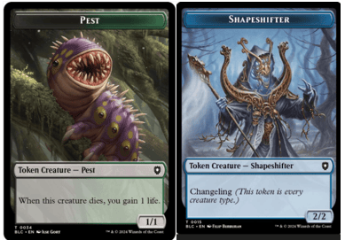 Pest (0034) // Shapeshifter (0015) Double-Sided Token